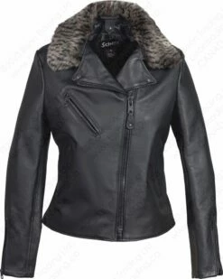 Schott NYC Women's Genuine Leather Collar STYLE: 500WC -Bison Trading Shop schott 500wc lpd