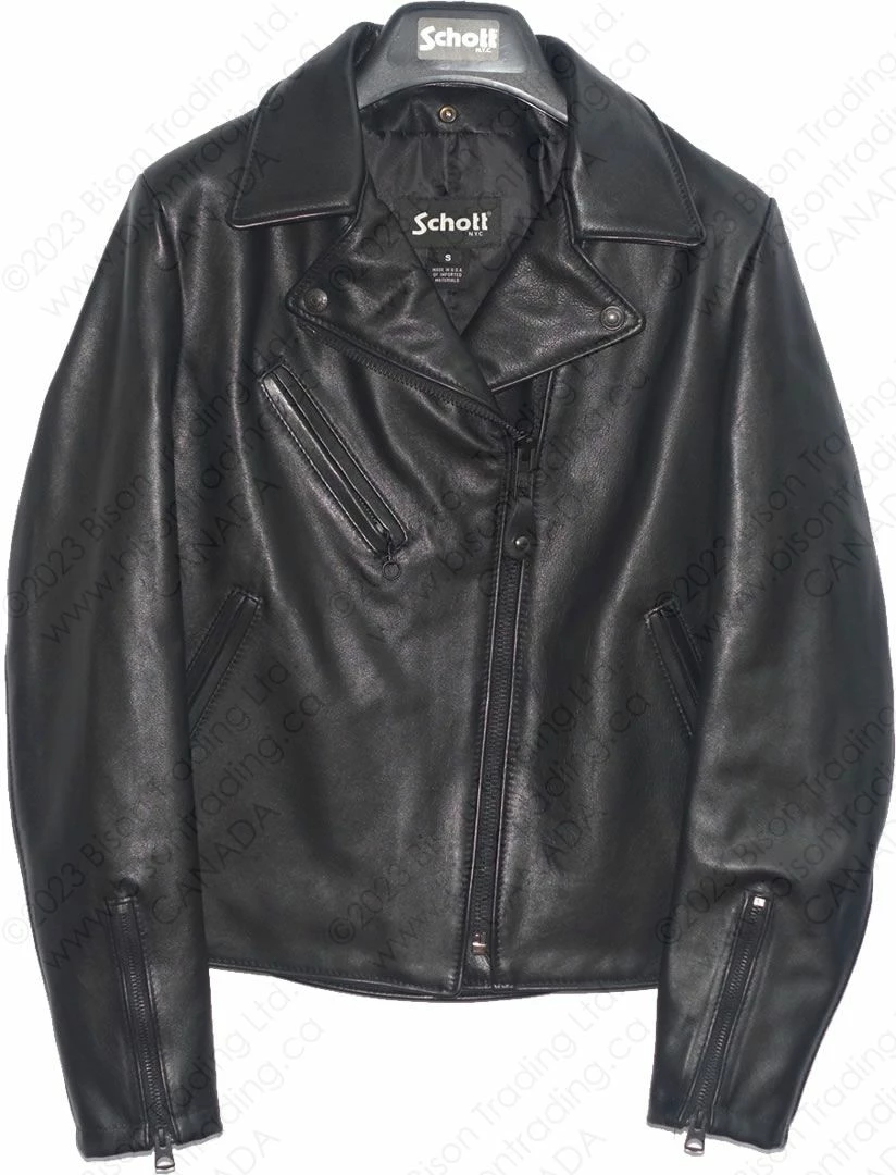 Schott NYC Women's Cowhide Moto Jacket STYLE: 503W 6 Schott NYC Women's Cowhide Moto Jacket STYLE: 503W - Image 4