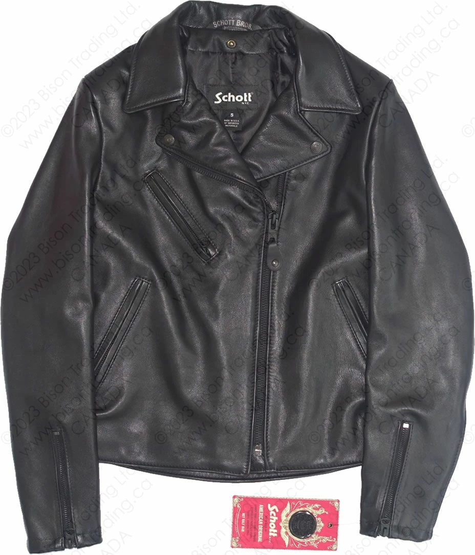 Schott NYC Women's Cowhide Moto Jacket STYLE: 503W 9 Schott NYC Women's Cowhide Moto Jacket STYLE: 503W - Image 7