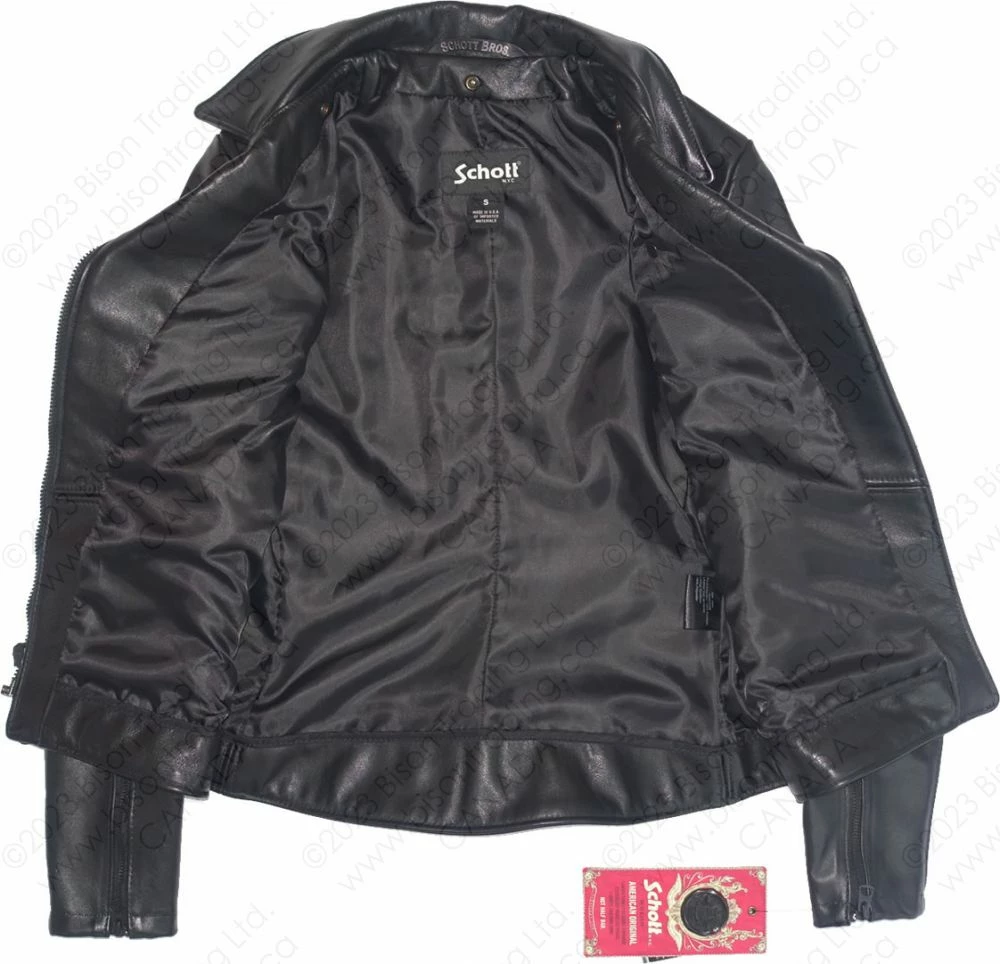 Schott NYC Women's Cowhide Moto Jacket STYLE: 503W 11 Schott NYC Women's Cowhide Moto Jacket STYLE: 503W - Image 9