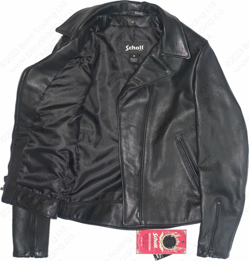 Schott NYC Women's Cowhide Moto Jacket STYLE: 503W 12 Schott NYC Women's Cowhide Moto Jacket STYLE: 503W - Image 10