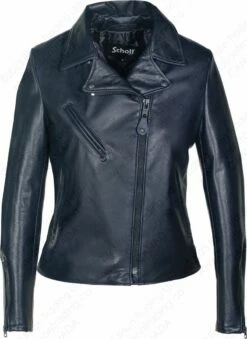 Schott NYC Women's Cowhide Moto Jacket STYLE: 503W 40 Schott NYC Women's Cowhide Moto Jacket STYLE: 503W -Bison Trading Shop schott 503w nav 1