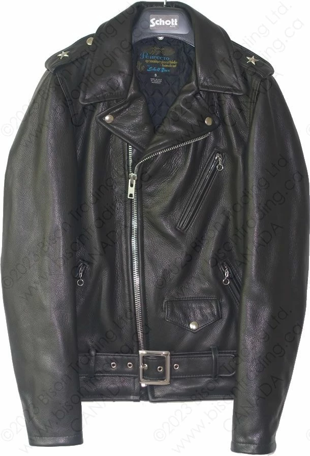 Schott NYC Waxy Natural Cowhide 50's Perfecto® Motorcycle Leather Jacket STYLE: 519 11 Schott NYC Waxy Natural Cowhide 50's Perfecto® Motorcycle Leather Jacket STYLE: 519 - Image 9