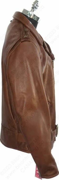 Schott NYC Waxy Natural Cowhide 50's Perfecto® Motorcycle Leather Jacket STYLE: 519 Brown 24 Schott NYC Waxy Natural Cowhide 50's Perfecto® Motorcycle Leather Jacket STYLE: 519 Brown -Bison Trading Shop schott 519 brown xl 14