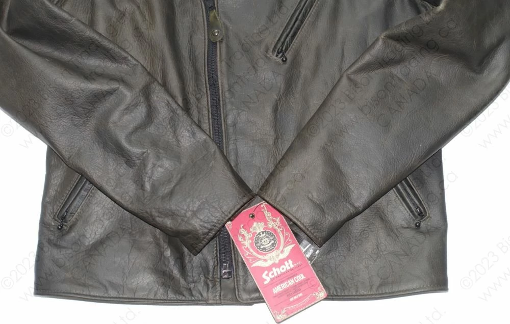 Schott NYC Men's Cowhide Motorcycle Jacket STYLE: 533 21 Schott NYC Men's Cowhide Motorcycle Jacket STYLE: 533 - Image 19