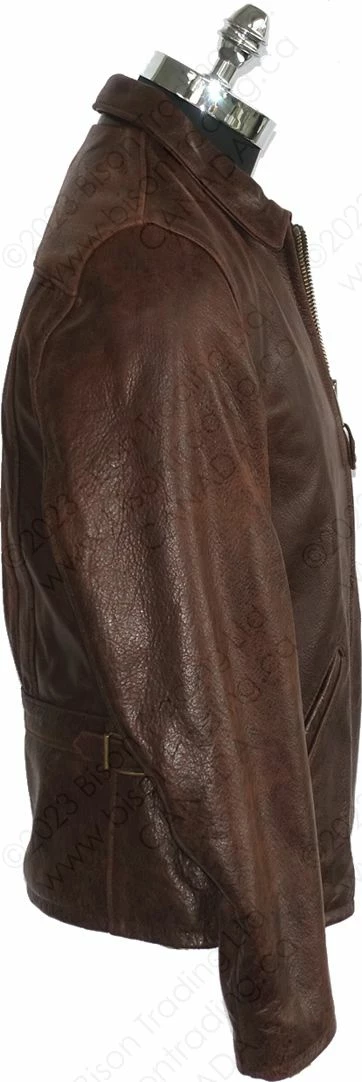 Schott NYC Men's Waxy Buffalo Leather Sunset Jacket STYLE: 543 6 Schott NYC Men's Waxy Buffalo Leather Sunset Jacket STYLE: 543 - Image 4