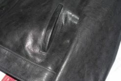 Schott NYC Men's Buffalo Leather Trucker Jacket With Sheepskin Collar STYLE: 545 -Bison Trading Shop schott 545 28