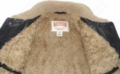 Schott NYC Men's Buffalo Leather Trucker Jacket With Sheepskin Collar STYLE: 545 -Bison Trading Shop schott 545 30
