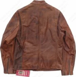 Schott NYC Men's Cafe Racer Jacket STYLE: 550 36 Schott NYC Men's Cafe Racer Jacket STYLE: 550 -Bison Trading Shop schott 550 brown m 25