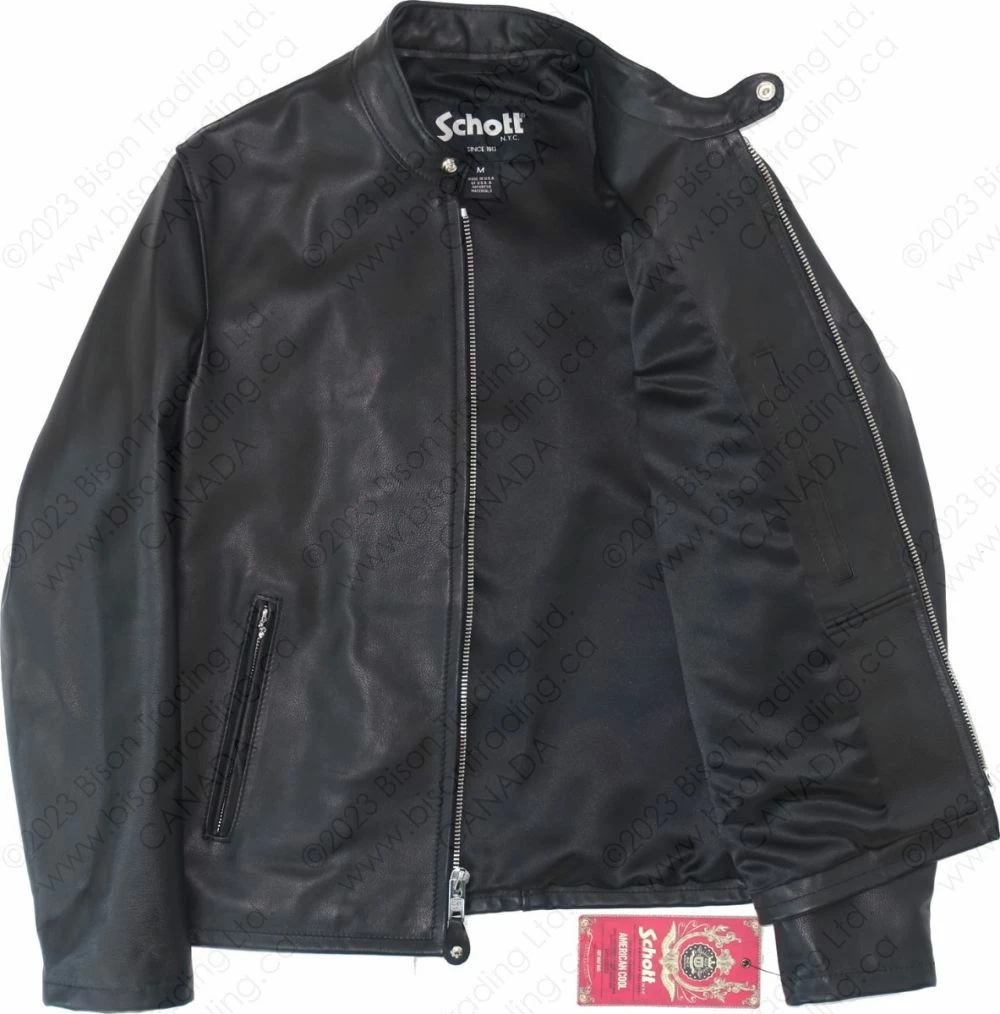 Schott NYC Retro Racer Jacket STYLE: 554 10 Schott NYC Retro Racer Jacket STYLE: 554 - Image 8
