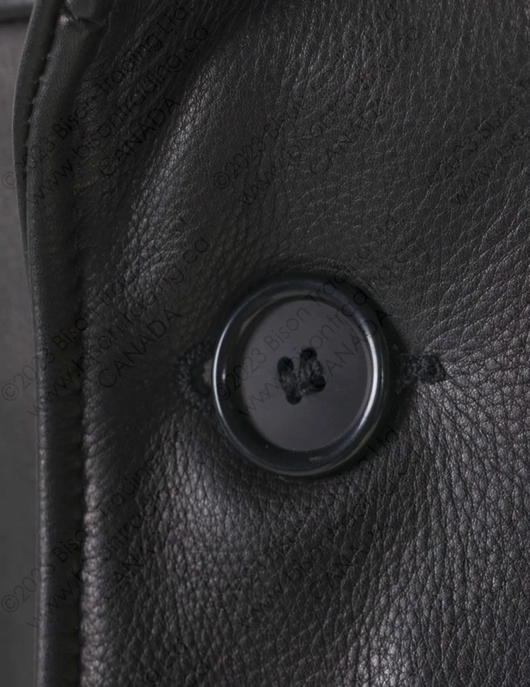 Schott NYC Men's Leather Overcoat STYLE: 564 7 Schott NYC Men's Leather Overcoat STYLE: 564 - Image 5