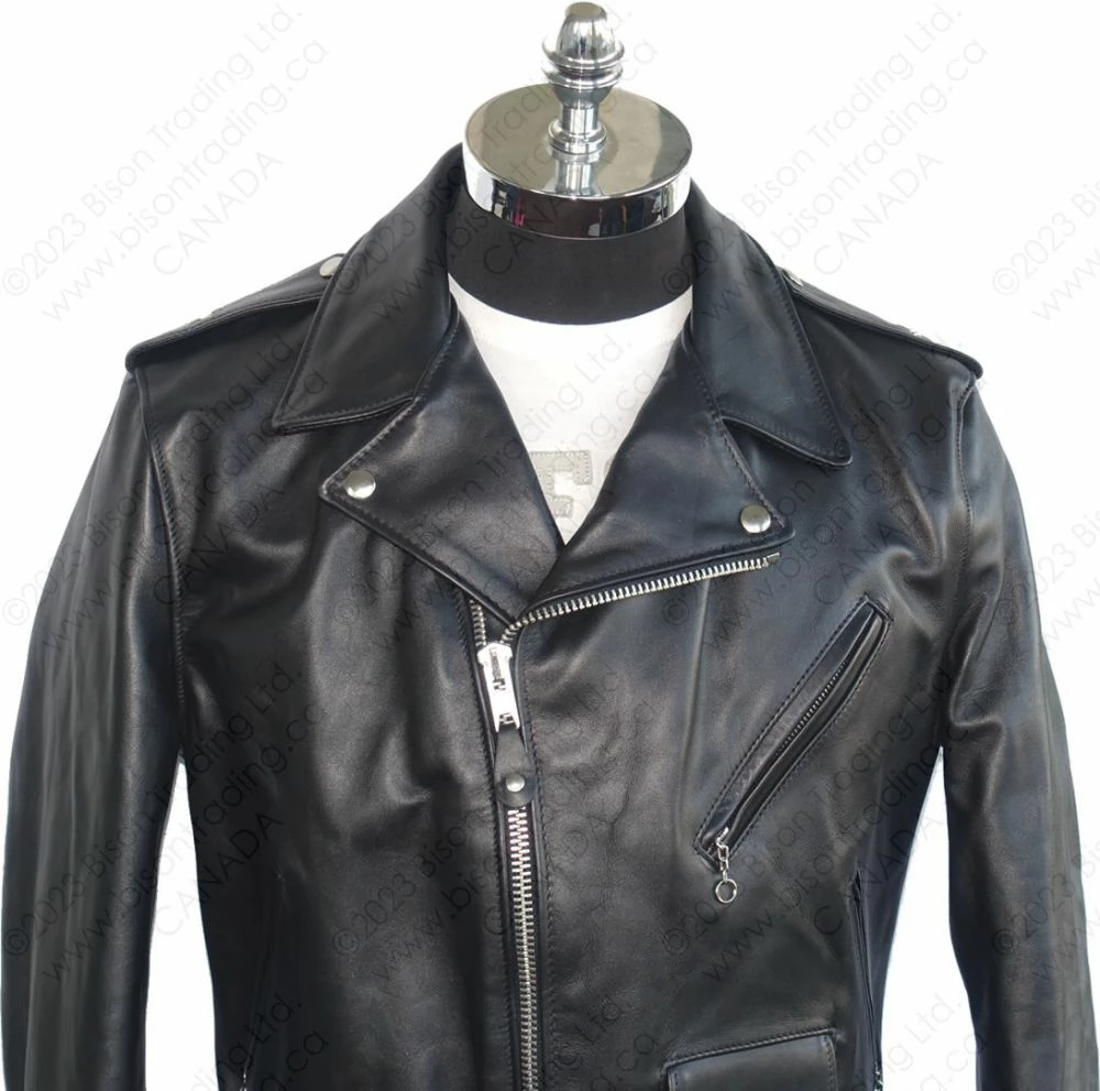 Schott NYC One Star Perfecto® Leather Motorcycle Jacket STYLE: 613 10 Schott NYC One Star Perfecto® Leather Motorcycle Jacket STYLE: 613 - Image 8