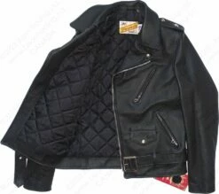 Schott NYC Men's One Star Perfecto® Motorcycle Jacket - Slim Fit STYLE: 613S 30 Schott NYC Men's One Star Perfecto® Motorcycle Jacket - Slim Fit STYLE: 613S -Bison Trading Shop schott 613s 40 14