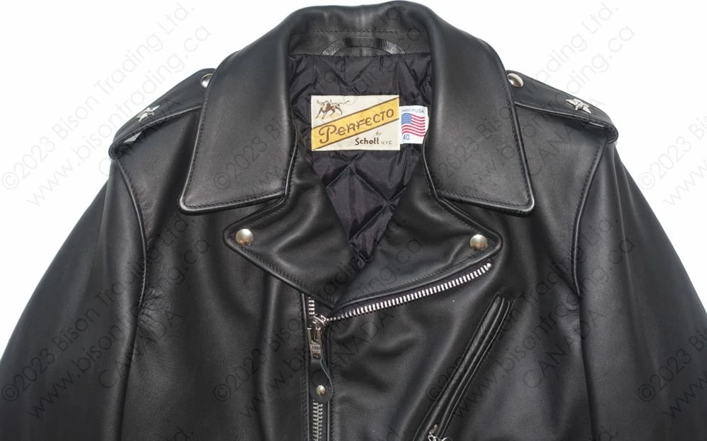 Schott NYC Men's One Star Perfecto® Motorcycle Jacket - Slim Fit STYLE: 613S 13 Schott NYC Men's One Star Perfecto® Motorcycle Jacket - Slim Fit STYLE: 613S - Image 11