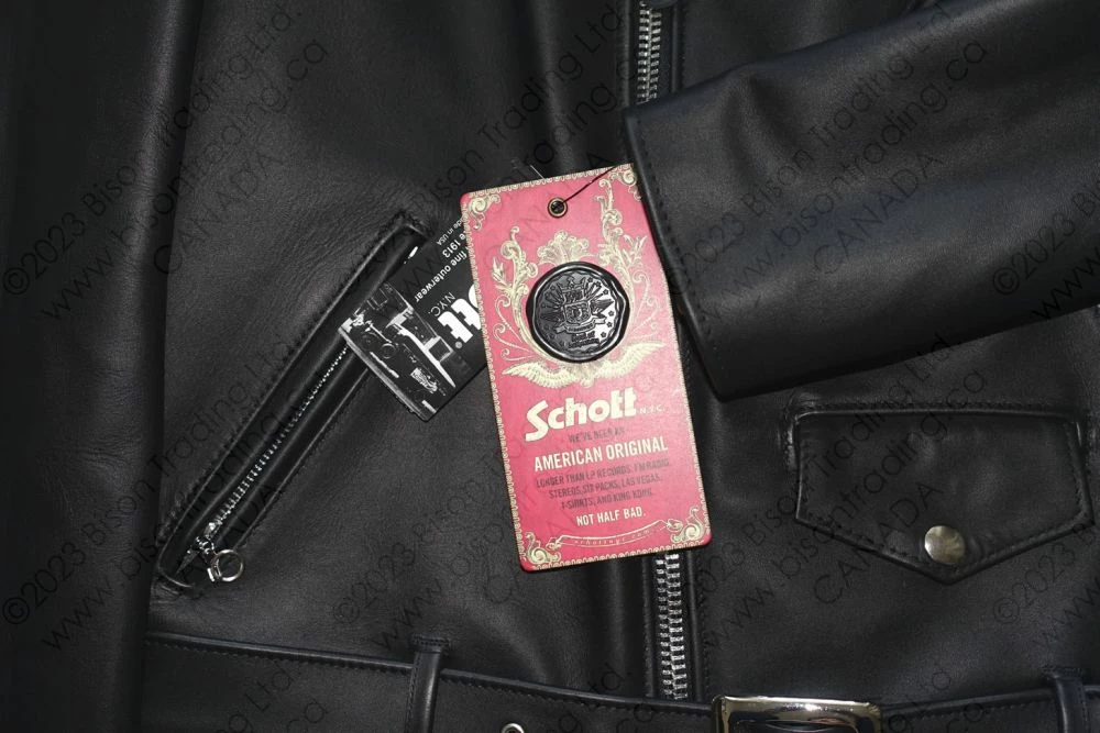 Schott NYC Men's One Star Perfecto® Motorcycle Jacket - Slim Fit STYLE: 613S 14 Schott NYC Men's One Star Perfecto® Motorcycle Jacket - Slim Fit STYLE: 613S - Image 12