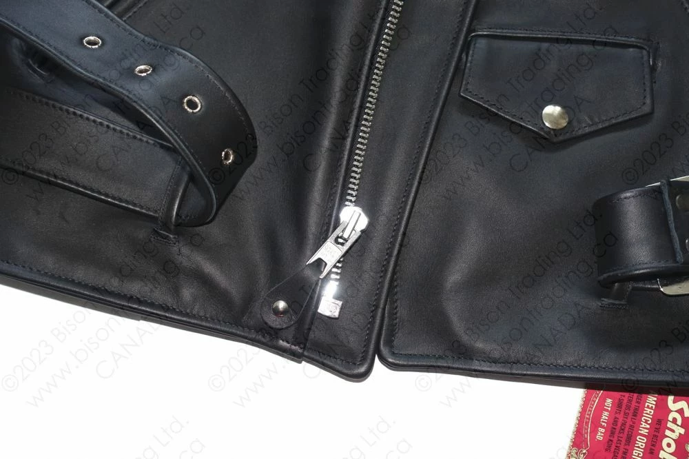 Schott NYC Men's One Star Perfecto® Motorcycle Jacket - Slim Fit STYLE: 613S 18 Schott NYC Men's One Star Perfecto® Motorcycle Jacket - Slim Fit STYLE: 613S - Image 16