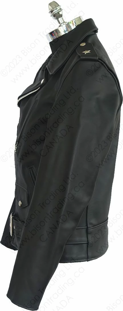 Schott NYC Men's One Star Perfecto® Motorcycle Jacket - Slim Fit STYLE: 613S 4 Schott NYC Men's One Star Perfecto® Motorcycle Jacket - Slim Fit STYLE: 613S - Image 2