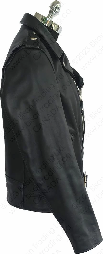 Schott NYC Men's One Star Perfecto® Motorcycle Jacket - Slim Fit STYLE: 613S 6 Schott NYC Men's One Star Perfecto® Motorcycle Jacket - Slim Fit STYLE: 613S - Image 4