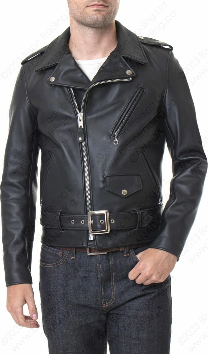 Schott NYC Men's One Star Perfecto® Motorcycle Jacket - Slim Fit STYLE: 613S 22 Schott NYC Men's One Star Perfecto® Motorcycle Jacket - Slim Fit STYLE: 613S - Image 20
