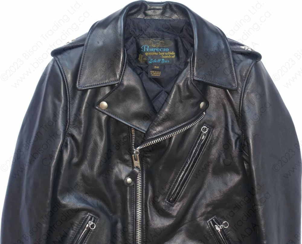 Schott NYC Men's Perfecto® Horsehide Leather Motorcycle Jacket STYLE: 613SH 17 Schott NYC Men's Perfecto® Horsehide Leather Motorcycle Jacket STYLE: 613SH - Image 15