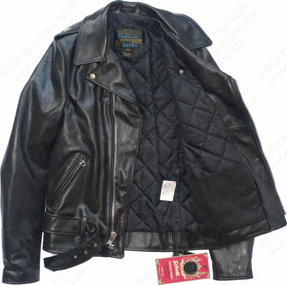 Schott NYC Men's Perfecto® Horsehide Leather Motorcycle Jacket STYLE: 613SH 13 Schott NYC Men's Perfecto® Horsehide Leather Motorcycle Jacket STYLE: 613SH - Image 11