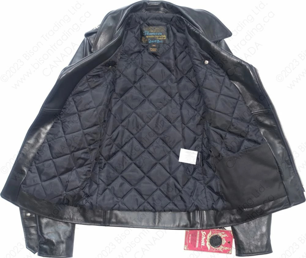 Schott NYC Men's Perfecto® Horsehide Leather Motorcycle Jacket STYLE: 613SH 14 Schott NYC Men's Perfecto® Horsehide Leather Motorcycle Jacket STYLE: 613SH - Image 12