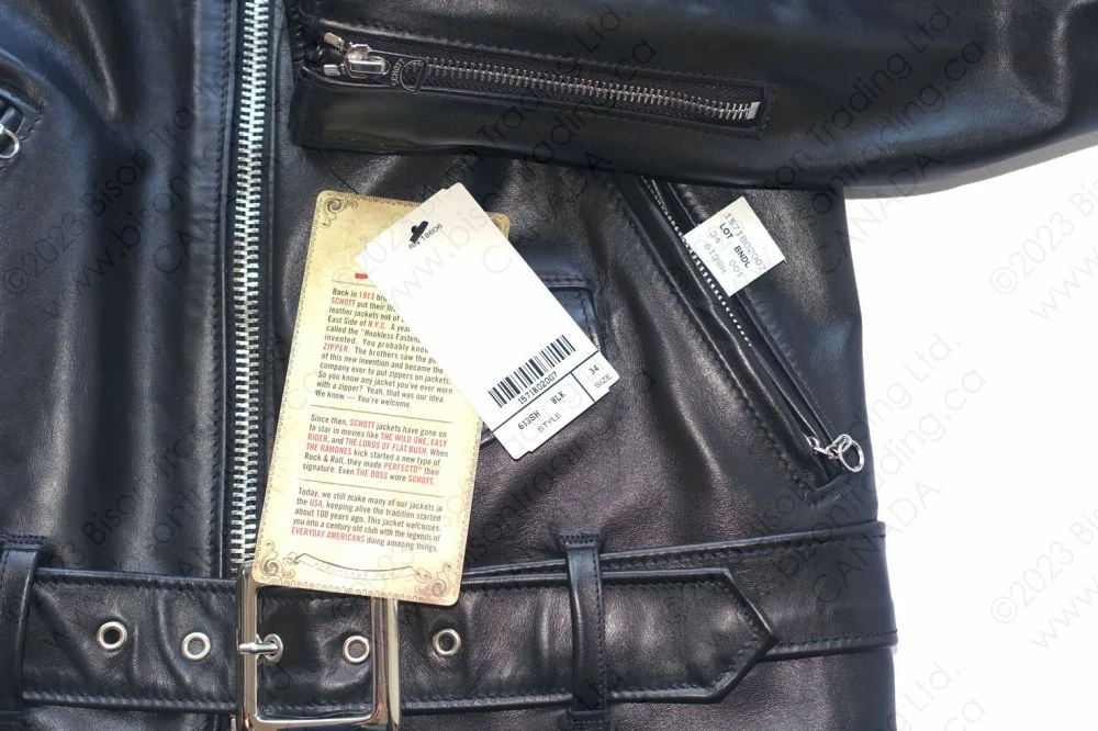 Schott NYC Men's Perfecto® Horsehide Leather Motorcycle Jacket STYLE: 613SH 20 Schott NYC Men's Perfecto® Horsehide Leather Motorcycle Jacket STYLE: 613SH - Image 18