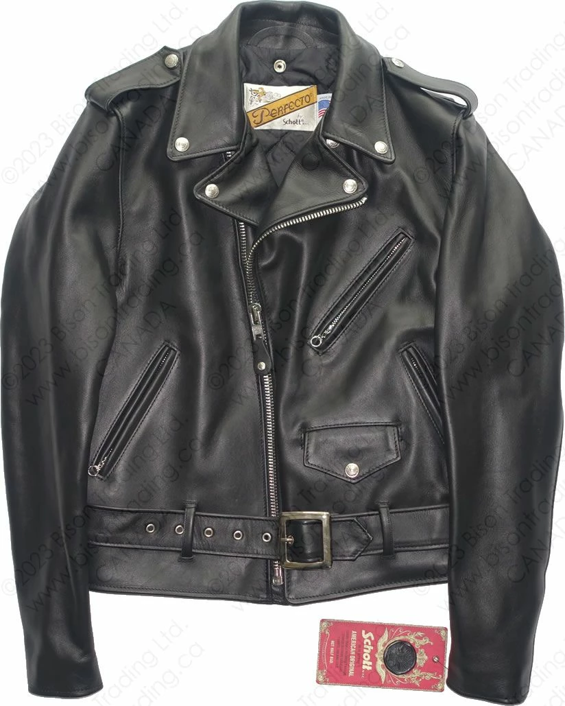 Schott NYC Classic Perfecto® Steerhide Leather Motorcycle Jacket STYLE: 618 10 Schott NYC Classic Perfecto® Steerhide Leather Motorcycle Jacket STYLE: 618 - Image 8