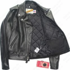 Schott NYC Classic Perfecto® Steerhide Leather Motorcycle Jacket STYLE: 618 30 Schott NYC Classic Perfecto® Steerhide Leather Motorcycle Jacket STYLE: 618 -Bison Trading Shop schott 618 blk 36 18