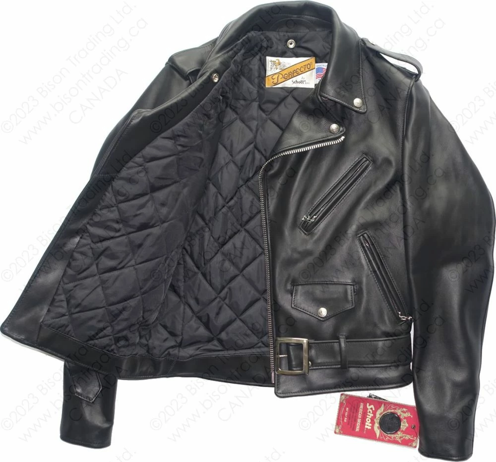Schott NYC Classic Perfecto® Steerhide Leather Motorcycle Jacket STYLE: 618 13 Schott NYC Classic Perfecto® Steerhide Leather Motorcycle Jacket STYLE: 618 - Image 11