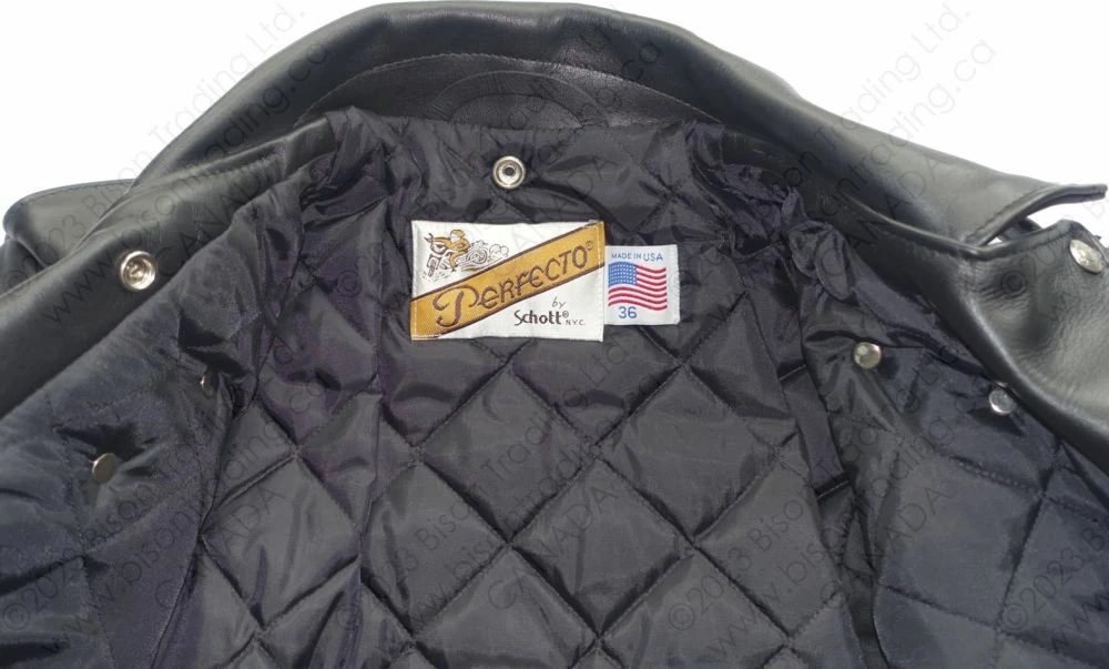 Schott NYC Classic Perfecto® Steerhide Leather Motorcycle Jacket STYLE: 618 16 Schott NYC Classic Perfecto® Steerhide Leather Motorcycle Jacket STYLE: 618 - Image 14