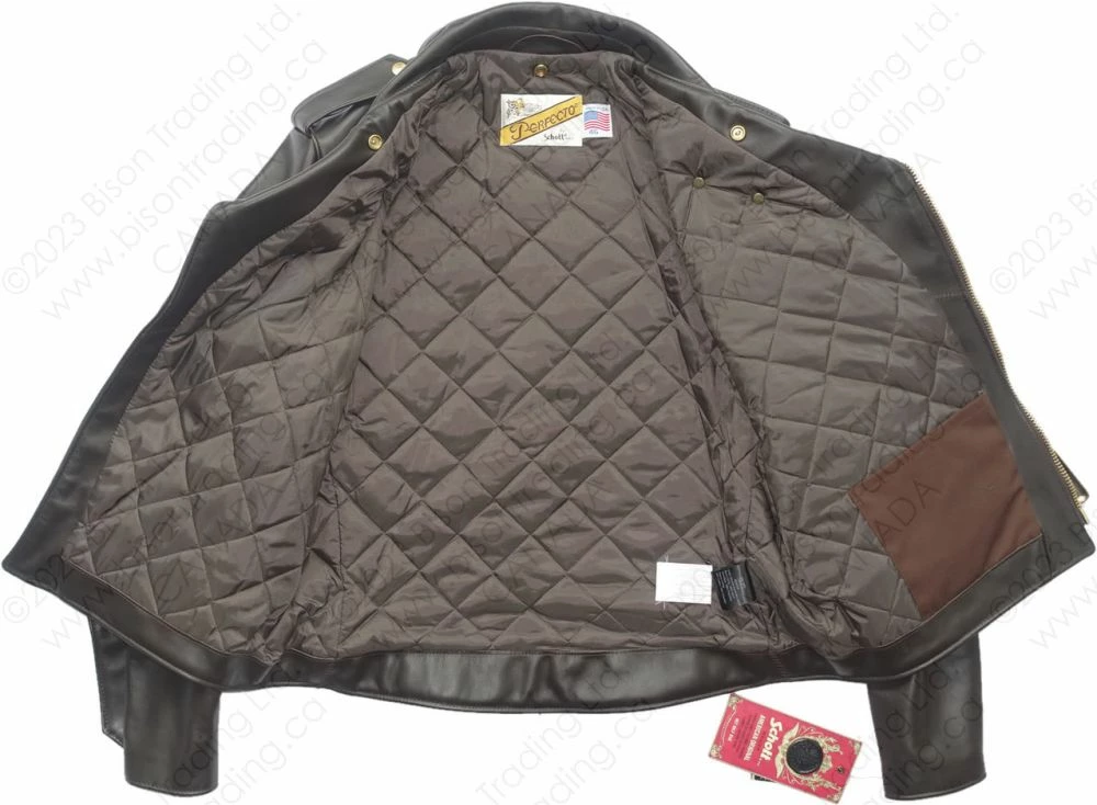 Schott NYC Classic Perfecto® Steerhide Leather Motorcycle Jacket STYLE: 618 20 Schott NYC Classic Perfecto® Steerhide Leather Motorcycle Jacket STYLE: 618 - Image 18