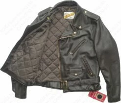 Schott NYC Classic Perfecto® Steerhide Leather Motorcycle Jacket STYLE: 618 40 Schott NYC Classic Perfecto® Steerhide Leather Motorcycle Jacket STYLE: 618 -Bison Trading Shop schott 618 brn 21