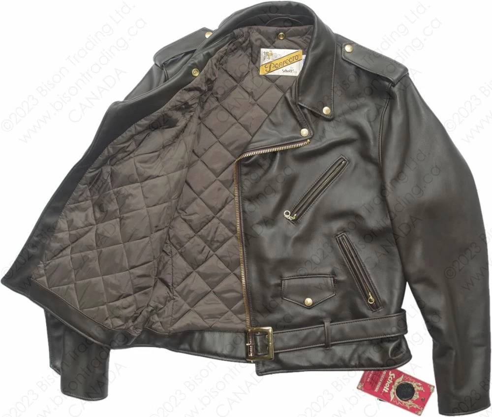 Schott NYC Classic Perfecto® Steerhide Leather Motorcycle Jacket STYLE: 618 21 Schott NYC Classic Perfecto® Steerhide Leather Motorcycle Jacket STYLE: 618 - Image 19