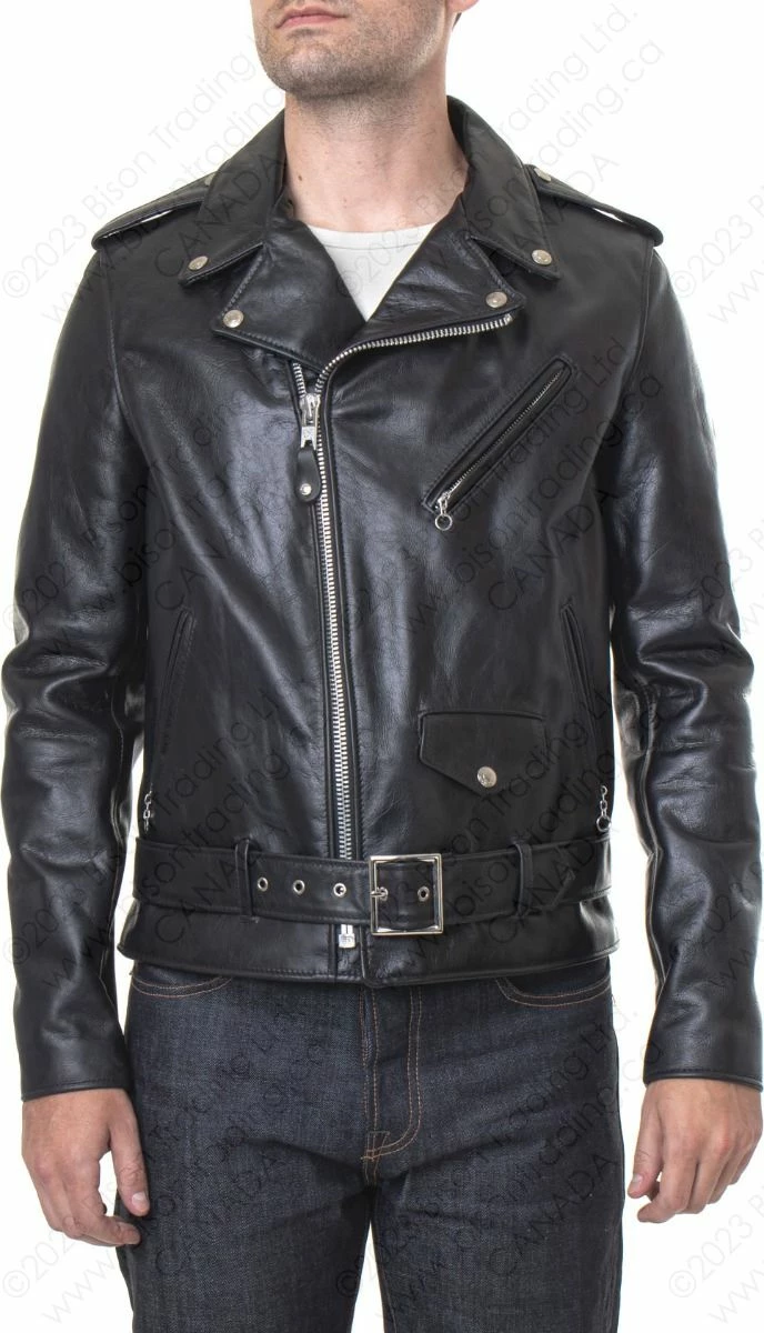 Schott NYC Lightweight Fitted Cowhide Motorcycle Jacket STYLE: 626 13 Schott NYC Lightweight Fitted Cowhide Motorcycle Jacket STYLE: 626 - Image 11