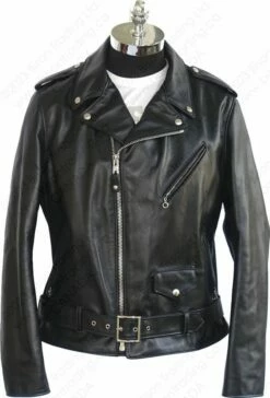 Schott NYC Lightweight Fitted Cowhide Motorcycle Jacket STYLE: 626