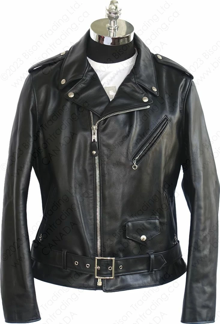 Schott NYC Lightweight Fitted Cowhide Motorcycle Jacket STYLE: 626 3 Schott NYC Lightweight Fitted Cowhide Motorcycle Jacket STYLE: 626