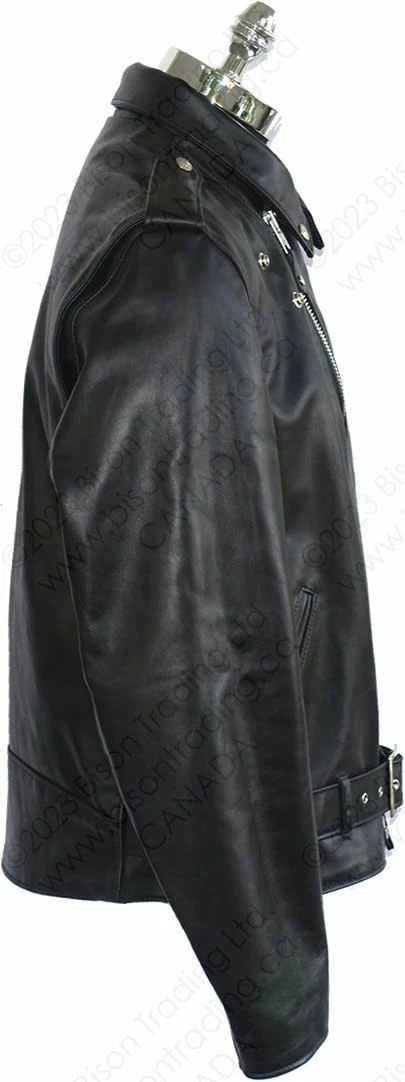 Schott NYC Lightweight Fitted Cowhide Motorcycle Jacket STYLE: 626 6 Schott NYC Lightweight Fitted Cowhide Motorcycle Jacket STYLE: 626 - Image 4