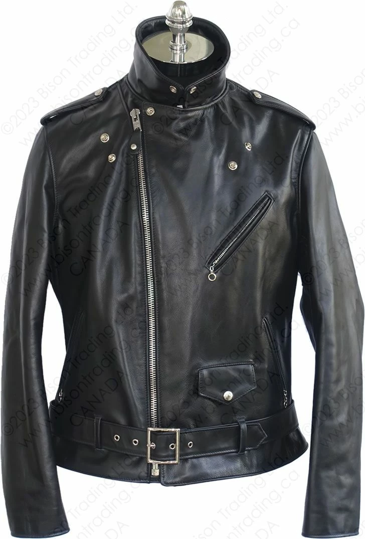 Schott NYC Lightweight Fitted Cowhide Motorcycle Jacket STYLE: 626 8 Schott NYC Lightweight Fitted Cowhide Motorcycle Jacket STYLE: 626 - Image 6