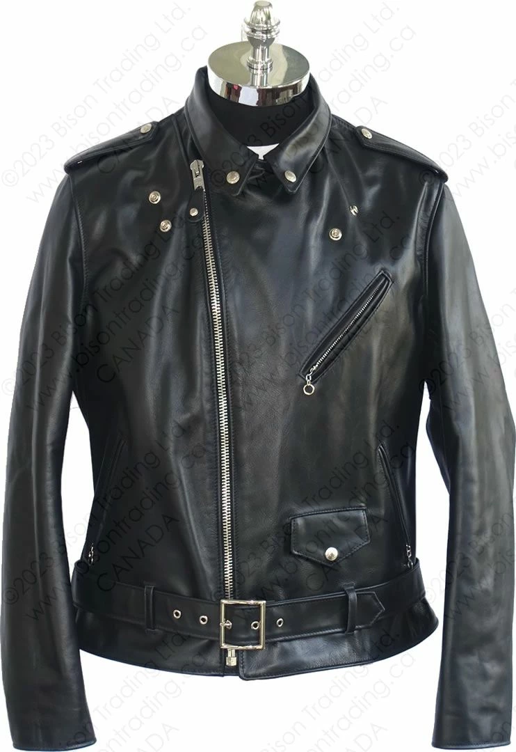 Schott NYC Lightweight Fitted Cowhide Motorcycle Jacket STYLE: 626 9 Schott NYC Lightweight Fitted Cowhide Motorcycle Jacket STYLE: 626 - Image 7