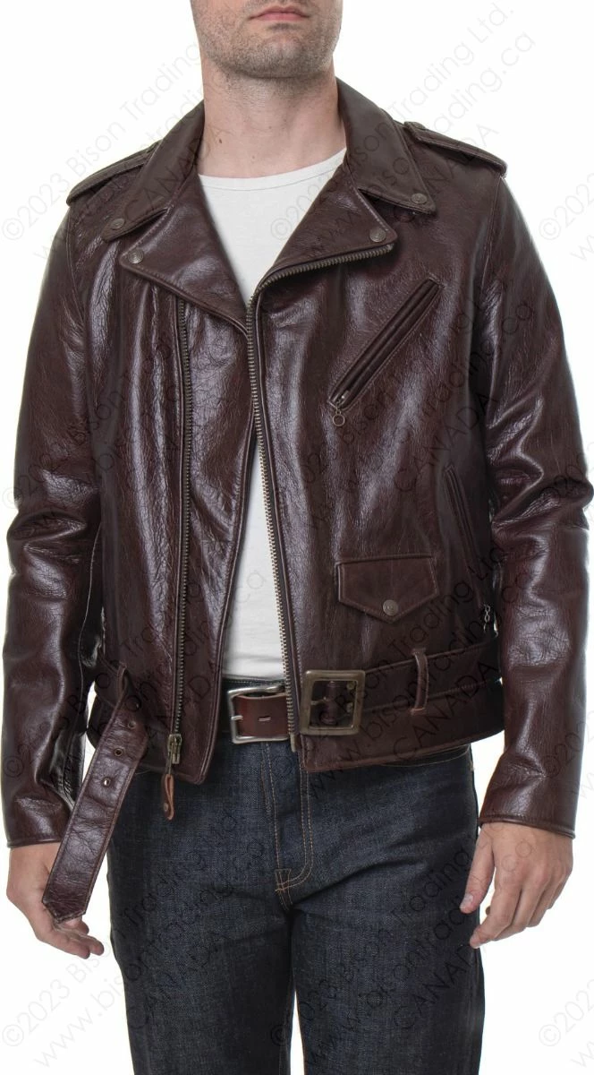 Schott NYC Lightweight Fitted Cowhide Motorcycle Jacket STYLE: 626 20 Schott NYC Lightweight Fitted Cowhide Motorcycle Jacket STYLE: 626 - Image 18