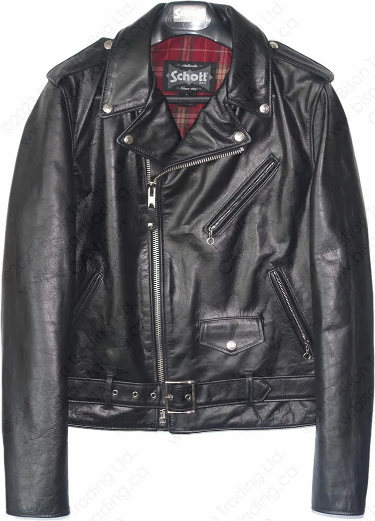 Schott NYC Lightweight Fitted Cowhide Motorcycle Jacket STYLE: 626 21 Schott NYC Lightweight Fitted Cowhide Motorcycle Jacket STYLE: 626 - Image 19