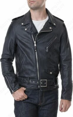 Schott NYC Vintaged Fitted Cowhide Leather Motorcycle Jacket STYLE: 626VN 38 Schott NYC Vintaged Fitted Cowhide Leather Motorcycle Jacket STYLE: 626VN -Bison Trading Shop schott 626vn 20 black 3
