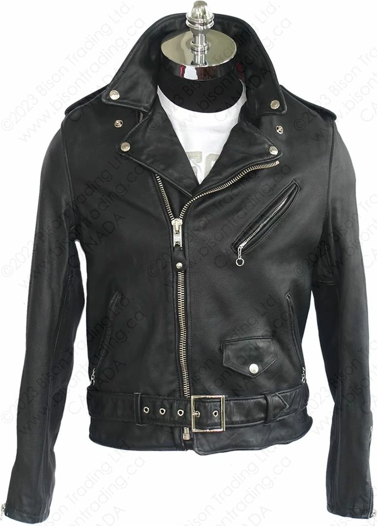 Schott NYC Vintaged Fitted Cowhide Leather Motorcycle Jacket STYLE: 626VN 7 Schott NYC Vintaged Fitted Cowhide Leather Motorcycle Jacket STYLE: 626VN - Image 5
