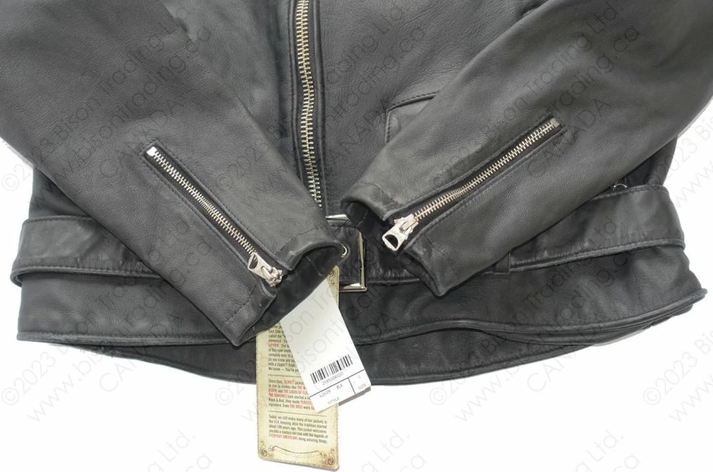 Schott NYC Vintaged Fitted Cowhide Leather Motorcycle Jacket STYLE: 626VN 14 Schott NYC Vintaged Fitted Cowhide Leather Motorcycle Jacket STYLE: 626VN - Image 12