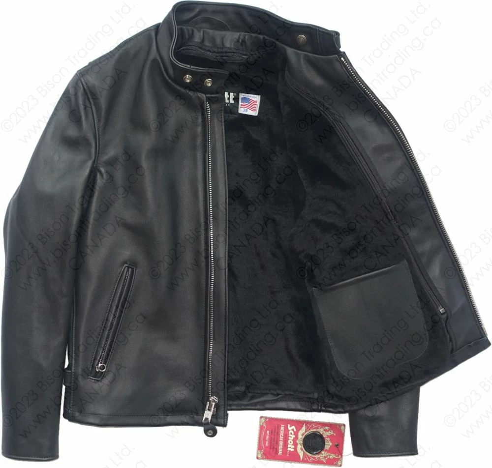 Schott NYC Single Rider Steerhide Leather Motorcycle Jacket STYLE: 641 10 Schott NYC Single Rider Steerhide Leather Motorcycle Jacket STYLE: 641 - Image 8