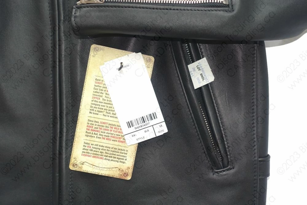 Schott NYC Single Rider Steerhide Leather Motorcycle Jacket STYLE: 641 18 Schott NYC Single Rider Steerhide Leather Motorcycle Jacket STYLE: 641 - Image 16