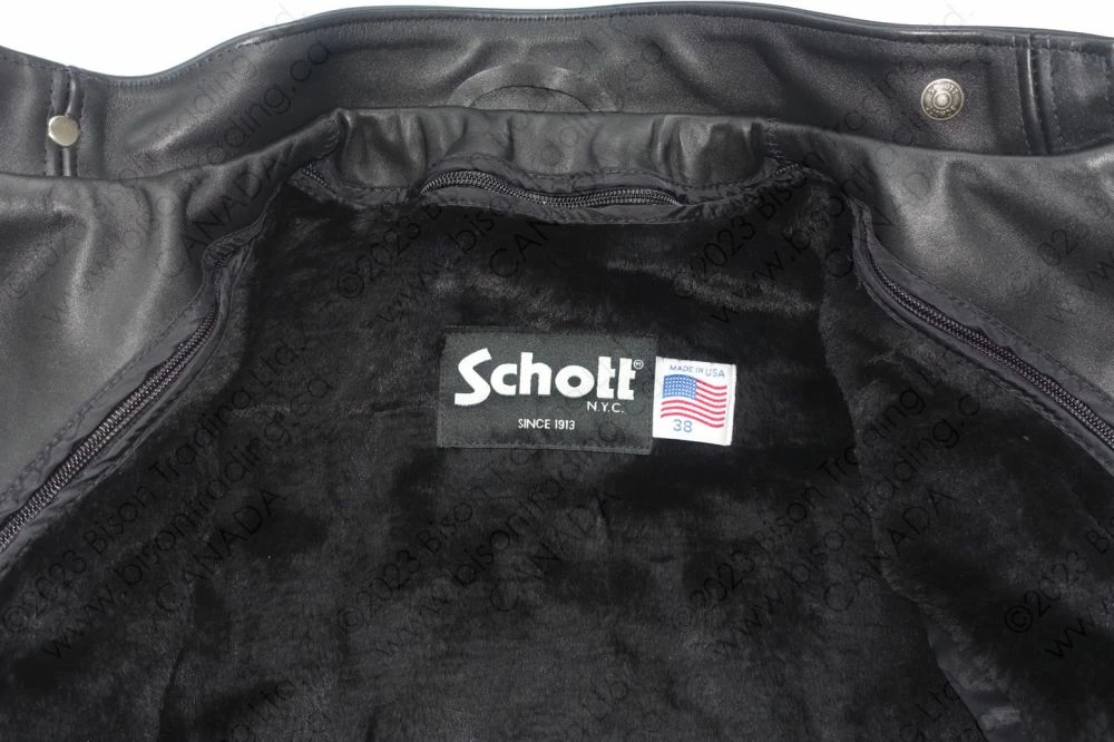 Schott NYC Single Rider Steerhide Leather Motorcycle Jacket STYLE: 641 20 Schott NYC Single Rider Steerhide Leather Motorcycle Jacket STYLE: 641 - Image 18