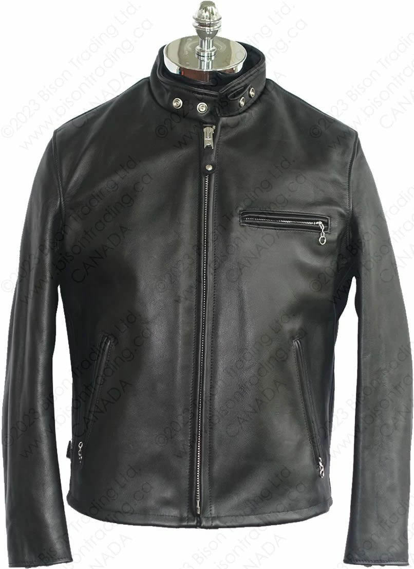 Schott NYC Single Rider Steerhide Leather Motorcycle Jacket STYLE: 641 3 Schott NYC Single Rider Steerhide Leather Motorcycle Jacket STYLE: 641