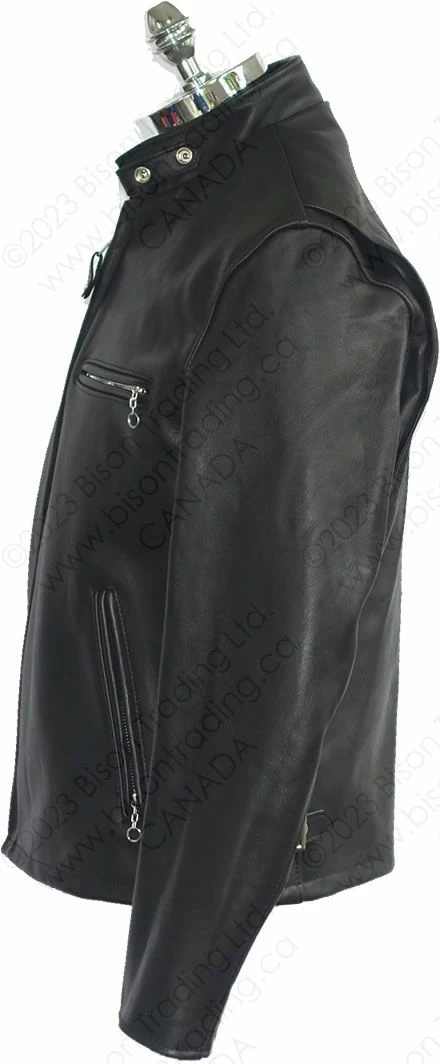 Schott NYC Single Rider Steerhide Leather Motorcycle Jacket STYLE: 641 4 Schott NYC Single Rider Steerhide Leather Motorcycle Jacket STYLE: 641 - Image 2